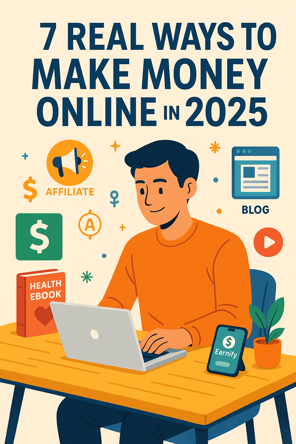 7 Real Ways to Make Money Online in 2025 — No Experience Needed!