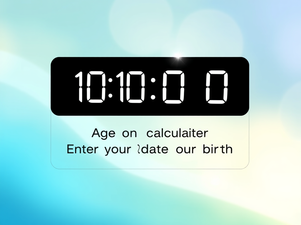 Age Calculator 2025 – Calculate Your Exact Age Instantly Online