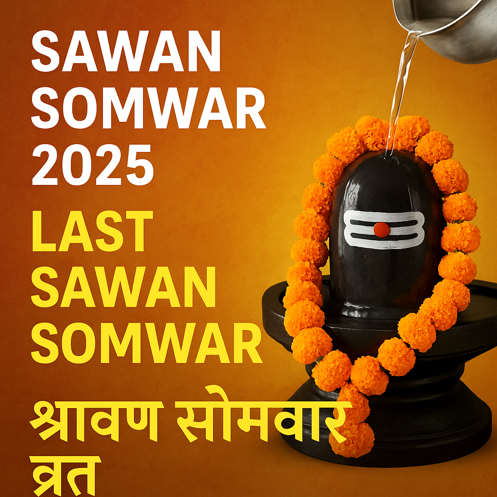सावन का अंतिम सोमवार (4 अगस्त 2025): महत्व, शुभ योग और पूजा विधि